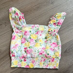 Janie and Jack Pastel Floral Blouse